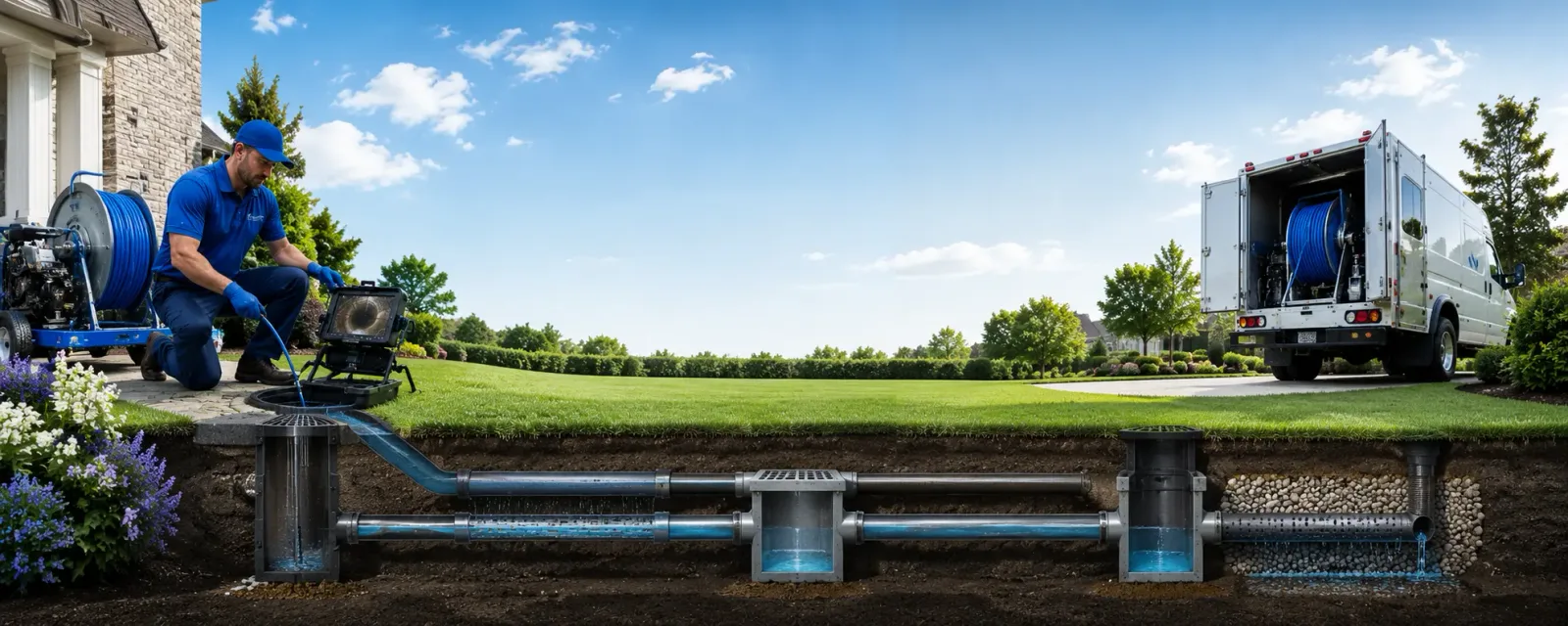 Outdoor drain cleaning information for Moyock, NC